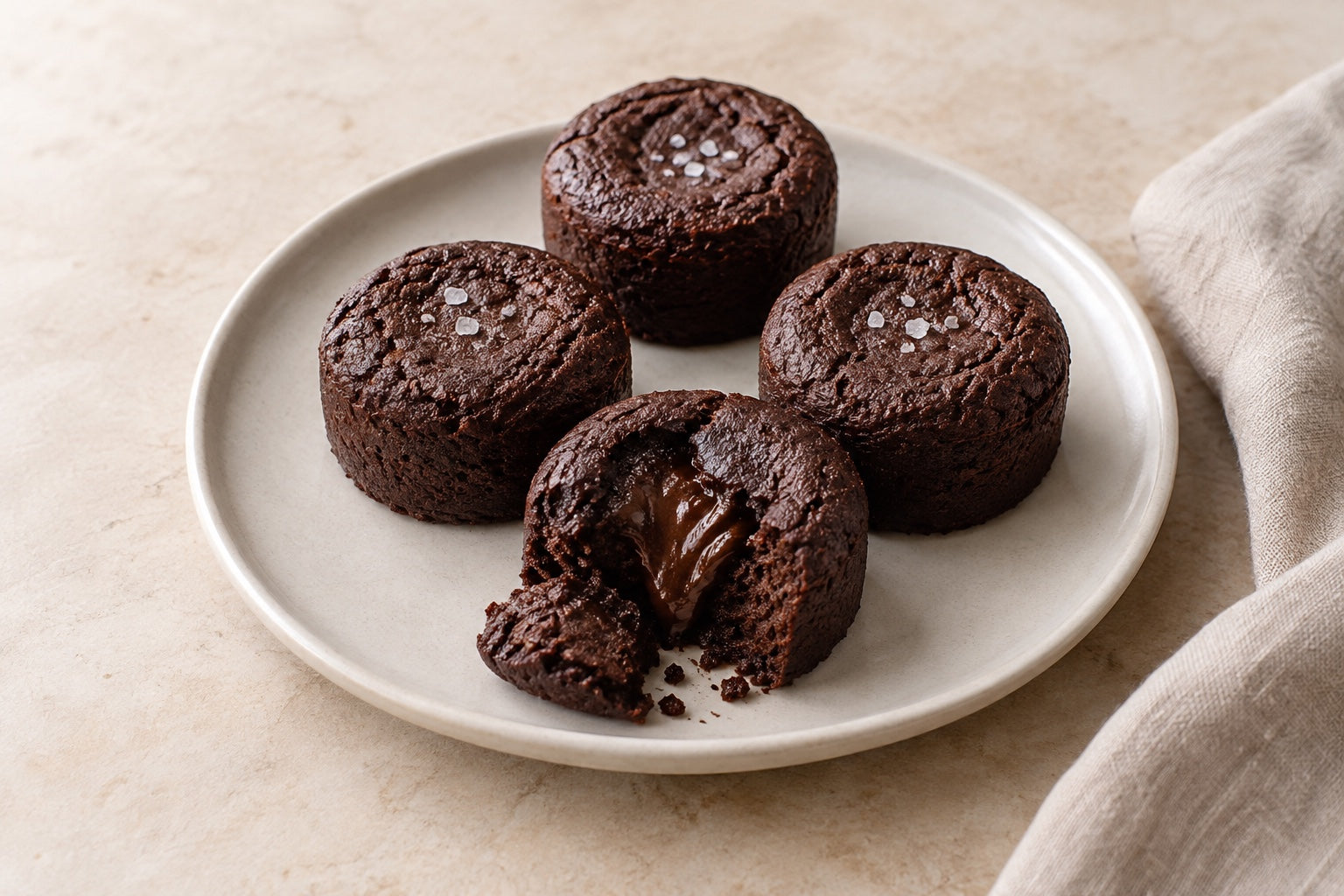 Illustrative Black-bean chocolate cakes